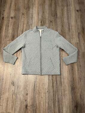 Billy Reid Men's Quilted Full Zip Sweater Size Large